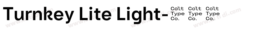 Turnkey Lite Light字体转换
